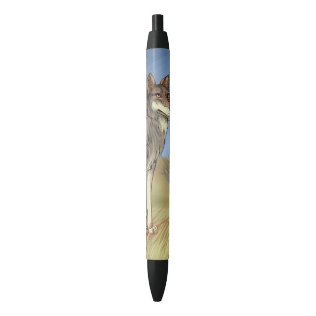 Stylo Noir Loup mexicain (devant Vertical)