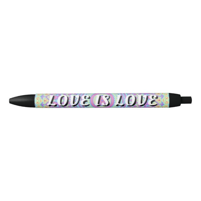 Stylo Noir Love Is Love Fierté (Devant)