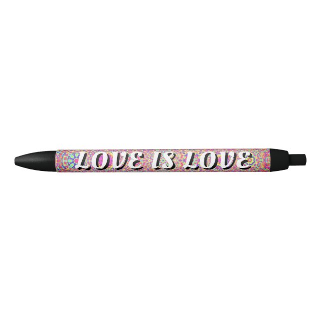Stylo Noir Love Is Love Fierté (Devant)