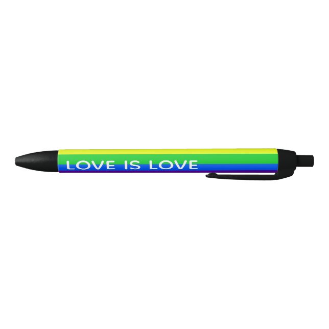Stylo Noir Love is Love Gay Pride LGBTQ Beautiful (Bas)