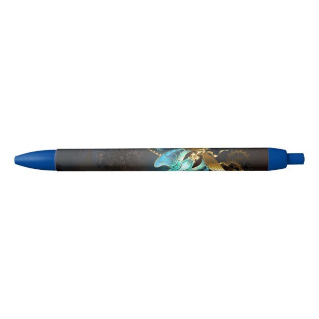 Stylo Noir Luciole de vapeur (Devant)