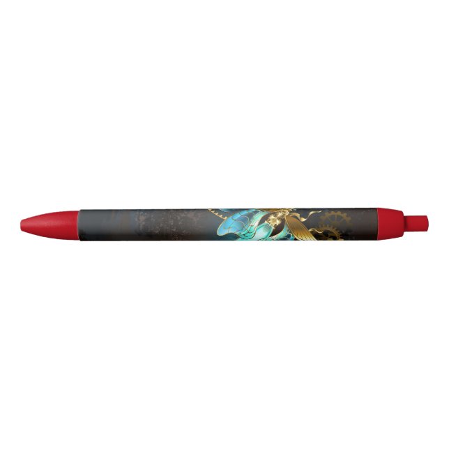 Stylo Noir Luciole de vapeur (Devant)