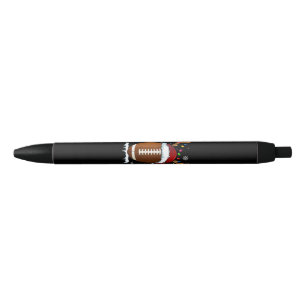 Stylo Noir Lumières de ballon de football de Noël Drôles de g