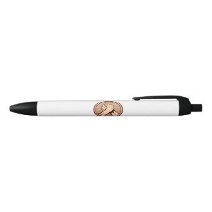 Stylo Noir Lutte de bras de bronze