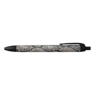 Stylo Noir Lux tendance Python Snake Skin Rich Elegant Mode