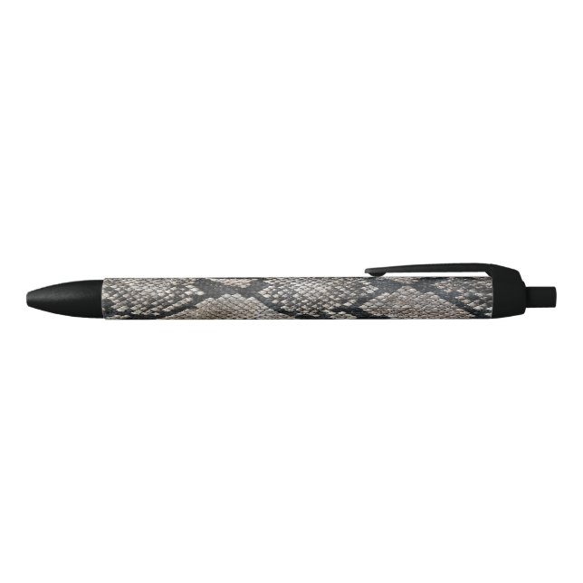 Stylo Noir Lux tendance Python Snake Skin Rich Elegant Mode (Haut)