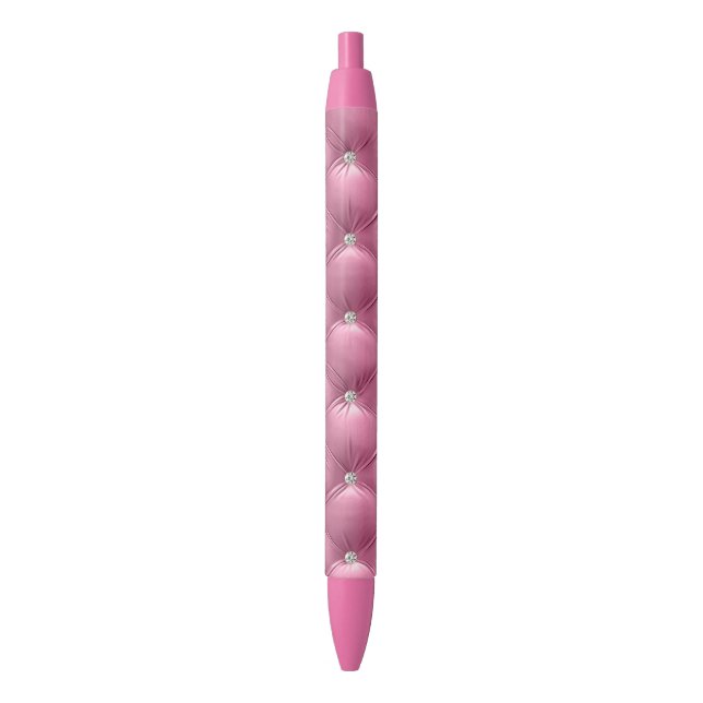 Stylo Noir Luxueux Glam Rose Pâle Velours Faux Noël (devant Vertical)