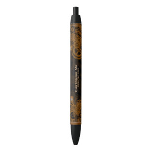 Stylo Noir Machines à vapeur (cuivre)