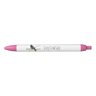 Stylo Noir Madame folle Pens de corneille