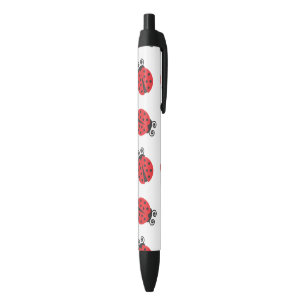 Stylo Noir Madame mignonne Bug Pattern