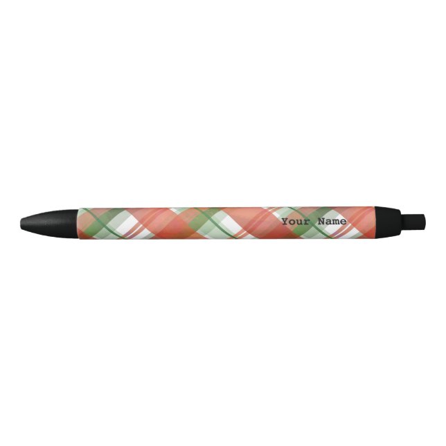 Stylo Noir Madras Plaid Noël (Devant)