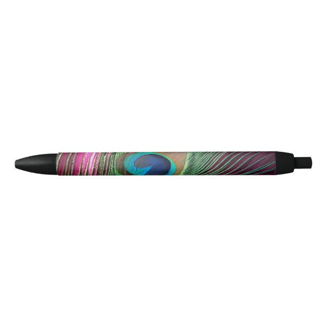 Stylo Noir Magenta Peacock (Devant)