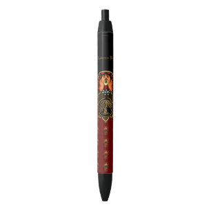 Stylo Noir Main d'exploit de Hamsa : Arbre de la vie
