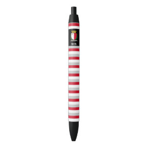 Stylo Noir Malte Drapeau mignon Patriotique