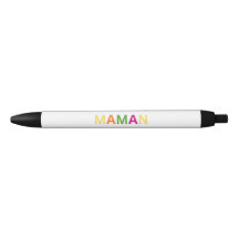 "MAMAN" Cute Pastel Colorful Pen