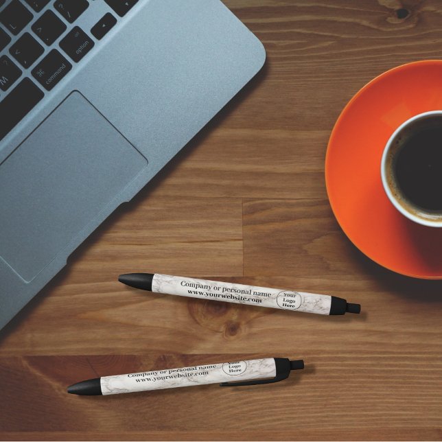 Stylo Noir Marbre beige (Créateur téléchargé)