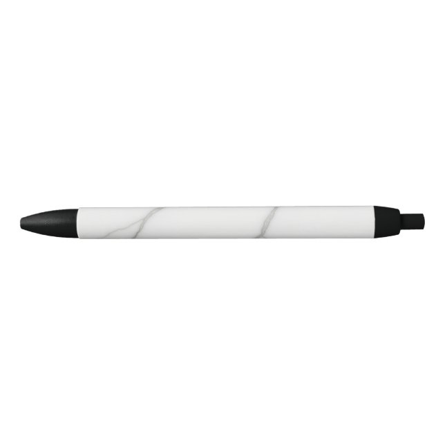 Stylo Noir Marbre Blanc (Devant)