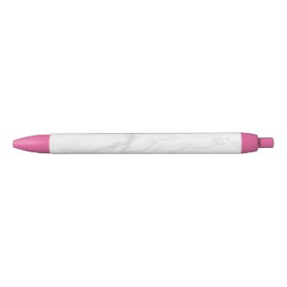 Stylo Noir Marbre Blanc