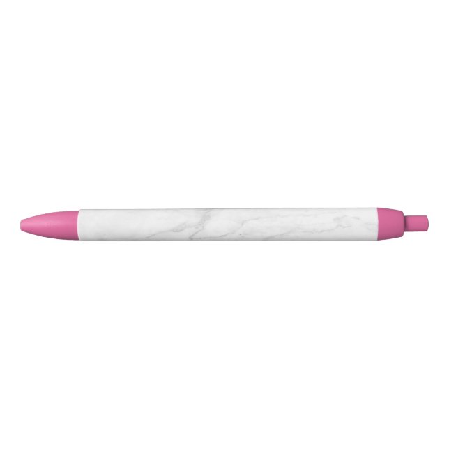 Stylo Noir Marbre Blanc (Devant)