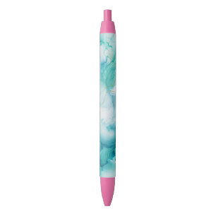 Stylo Noir Marbre d'encre Mint Aqua