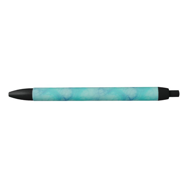 Stylo Noir Marbre turquoise (Devant)