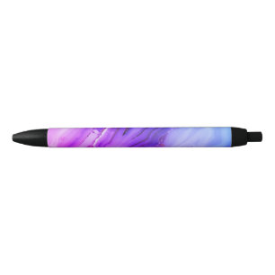 Stylo Noir Marbre violet exotique