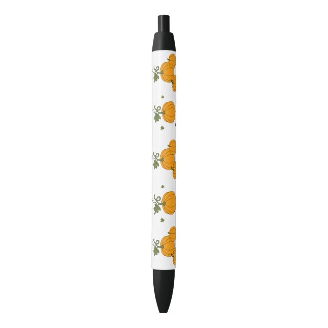 Stylo Noir Mare romantique moisson citrouille orange   (devant Vertical)
