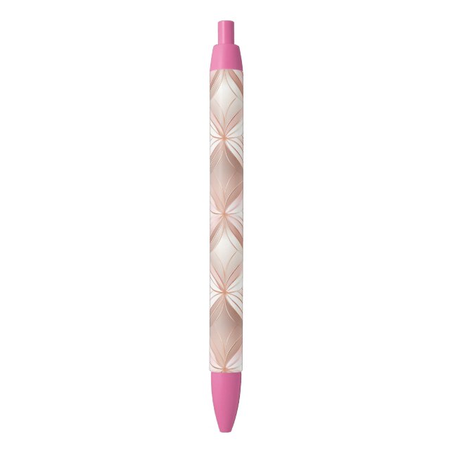 Stylo Noir Mariage Abstrait Pearl Blush Rose Rose (devant Vertical)