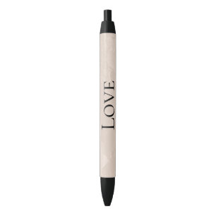 Stylo Noir Mariage chic perle glamour ivoire rose