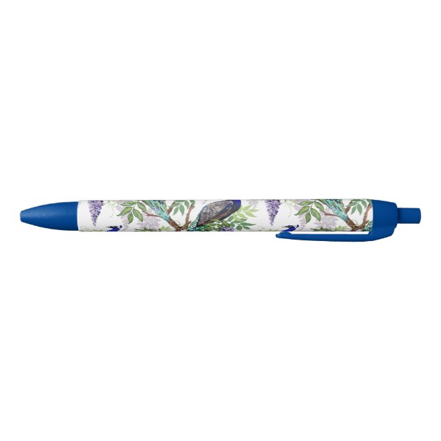 Stylo Noir Mariage du paon (Bas)