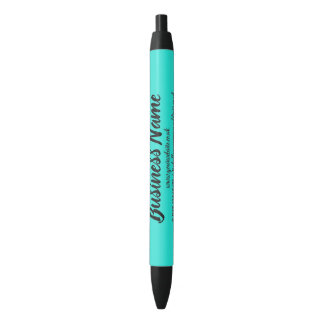 Stylo Noir Marketing commercial lumière teal personnalisé