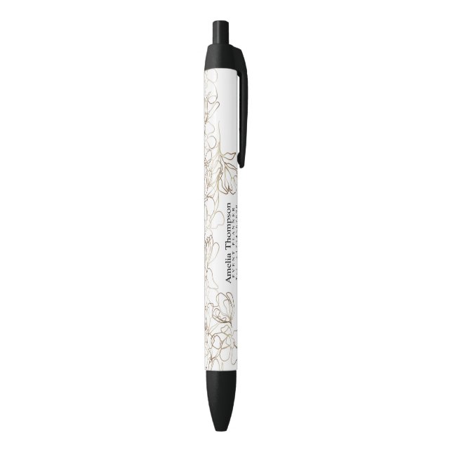 Stylo Noir Marque élégante pour femme entrepreneur (Bas (Vertical))
