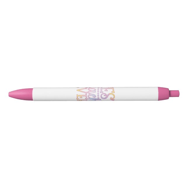 Stylo Noir Meilleur Professeur de Tous les Temps (Devant)
