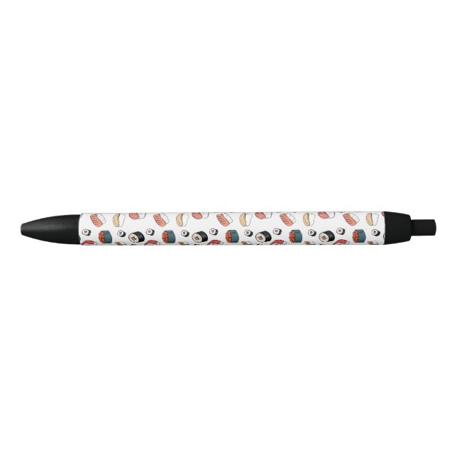 Stylo Noir Mélange de sushi dessiné à la main (Devant)