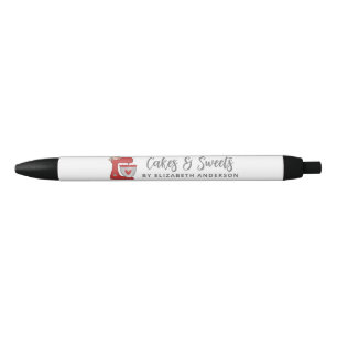 Stylo Noir Mélangeur à gâteau rouge mignon pour la promotion