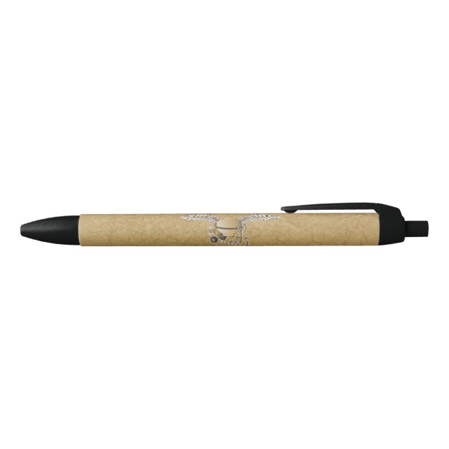 Stylo Noir Mélangeur en béton beige (Haut)