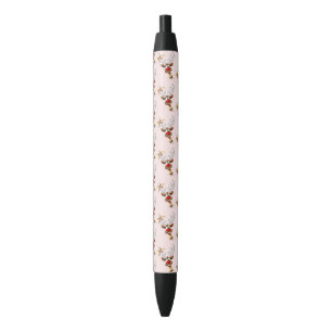 Stylo Noir Mème de Noël drôle de renne qui regarde par-dessus