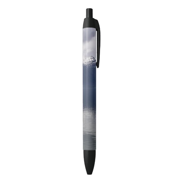 Stylo Noir Mer d'Alaska brumeuse aux nuances de bleu (Bas (Vertical))