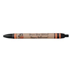 Stylo Noir Mignon Vous avez été BOO Halloween Chat Noir