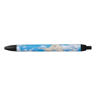 Stylo Noir Mikitiez oiseau blanc ciel bleu été plage liberté