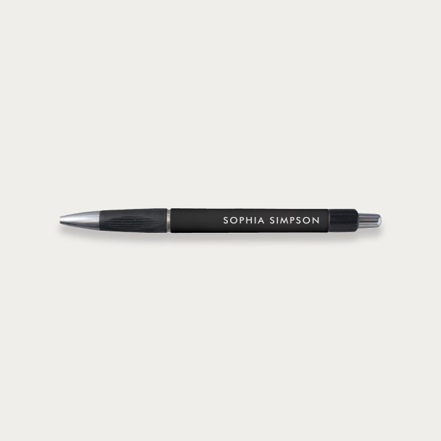 Stylo noir minimaliste moderne (Créateur téléchargé)