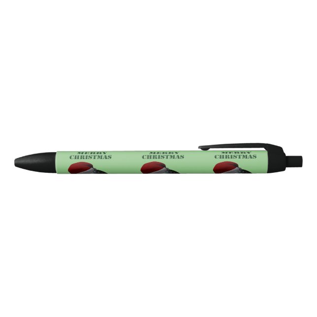 Stylo Noir Minimalists Bows Joyeux Noël, (Haut)