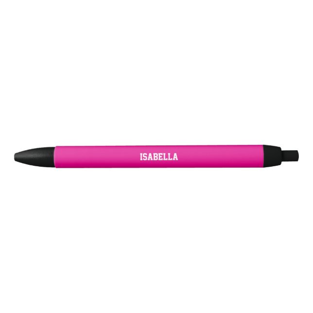 Stylo Noir Modèle de nom  (Devant)