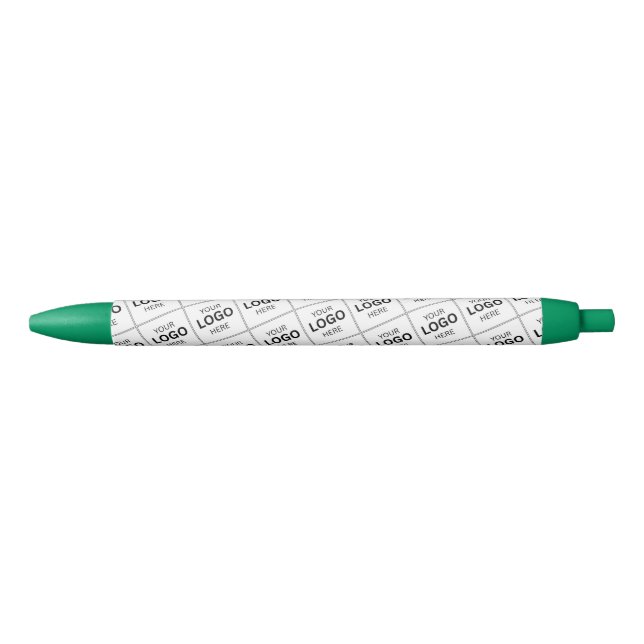 Stylo Noir Modèle de nom de logo d'entreprise de code QR pers (Devant)