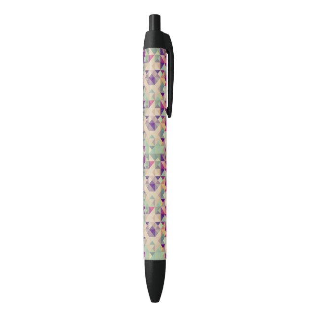 Stylo Noir Modèle géométrique de hippies vintages (Bas (Vertical))