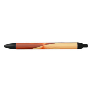 Stylo Noir Moderne Abstrait Orange Rouge Vanille Graphique Fr
