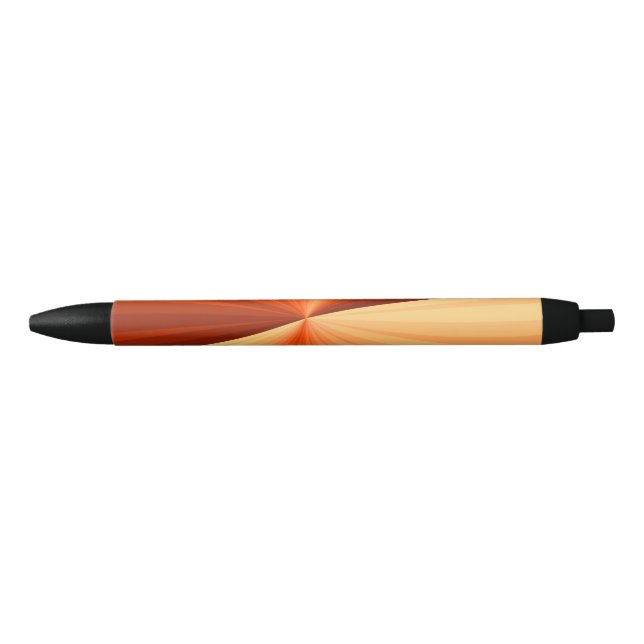 Stylo Noir Moderne Abstrait Orange Rouge Vanille Graphique Fr (Devant)