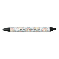 Moderne aquarelle arc-en-ciel professeur merci cad