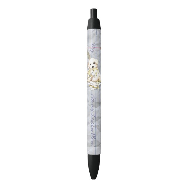 Stylo Noir Mon Bichon Mangé Mon plan de leçon (devant Vertical)