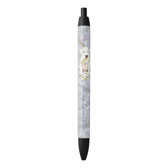 Stylo Noir Mon Dogo Mangé Mon plan de leçon (devant Vertical)